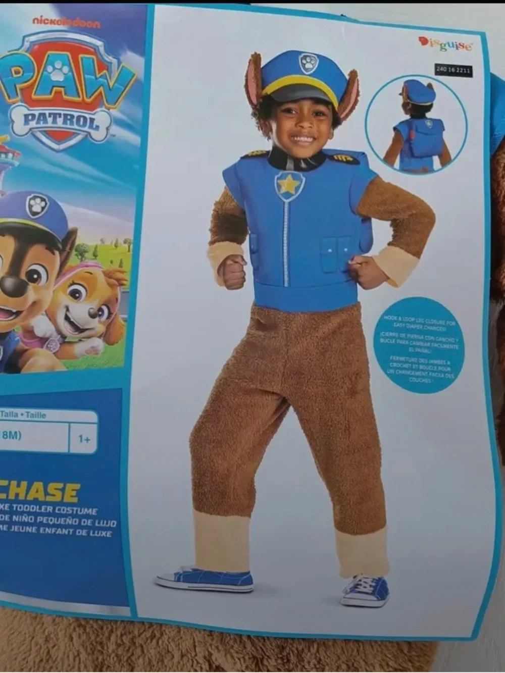 Size 12-18 month Paw Patrol Halloween costume